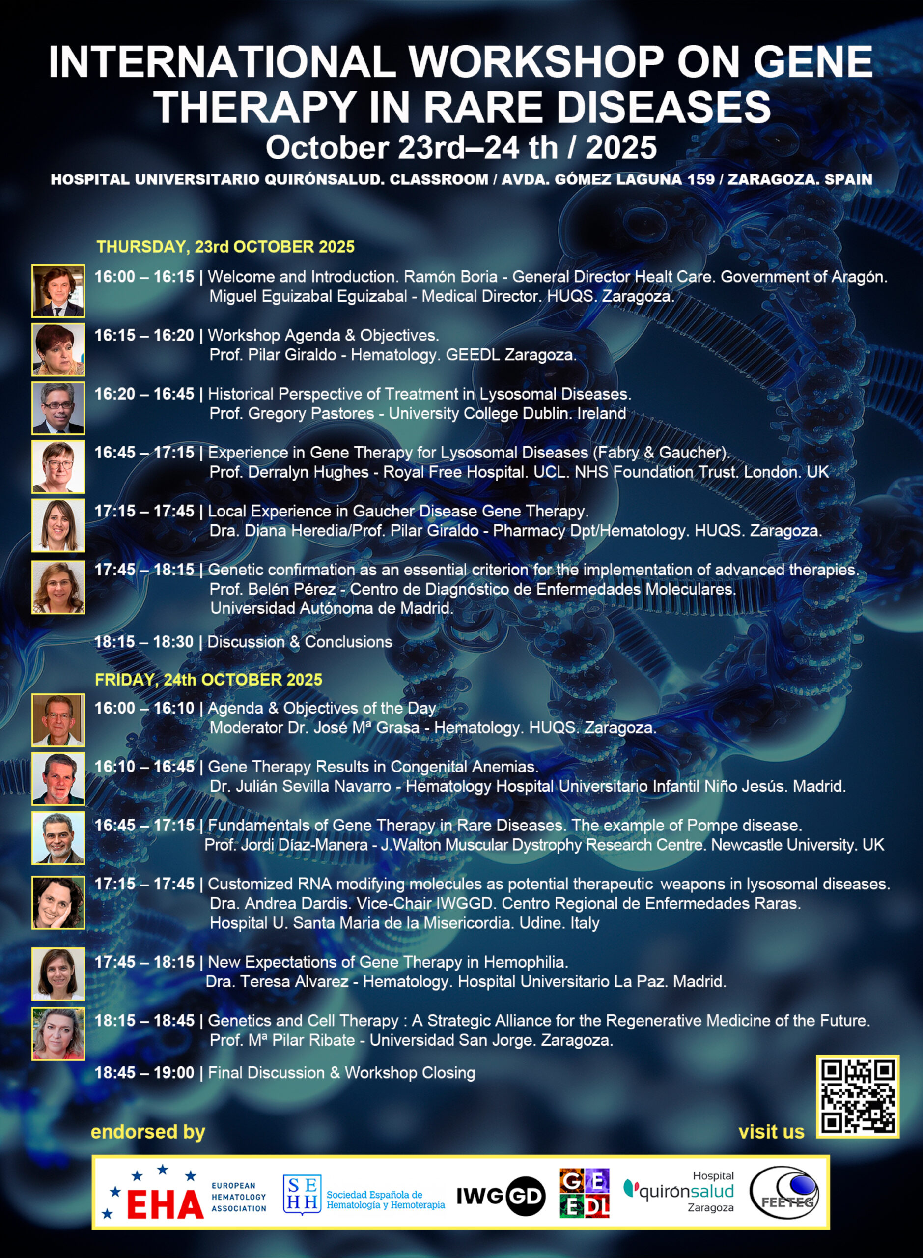 INTERNATIONAL WORKSHOP ON GENETHERAPY IN RARE DISEASES